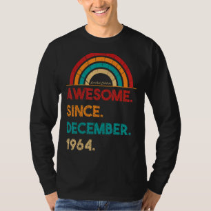 Camiseta 58 anos de idade incrível desde dezembro de 1964 5
