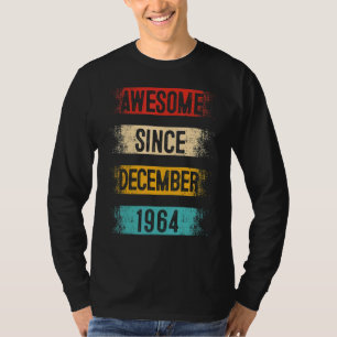Camiseta 58 anos de idade incrível desde dezembro de 1964 5