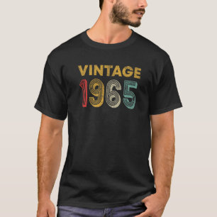 Camiseta 58 anos de idade Retro Vintage 1965 58º aniversári