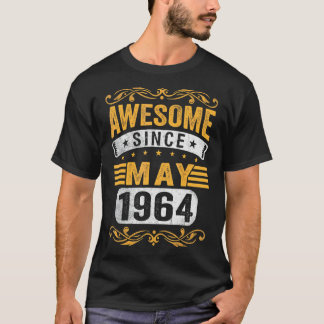 Camiseta 58 anos é incrível desde maio de 1964 58º aniversá