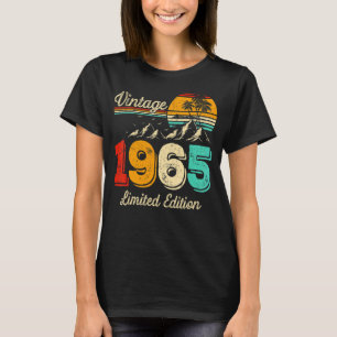 Camiseta 58 anos Vintage 1965 58º aniversário 1