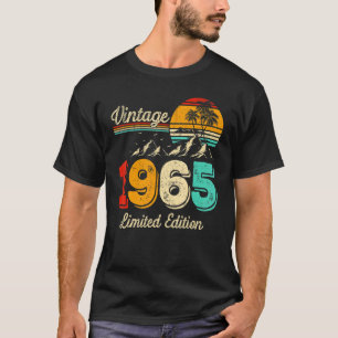 Camiseta 58 anos Vintage 1965 58º aniversário 1