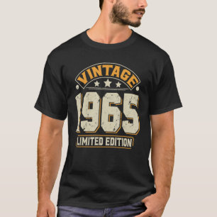 Camiseta 58 anos Vintage 1965 58º aniversário 1