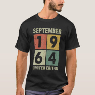 Camiseta 58 anos Vintage setembro de 1964 58º aniversário