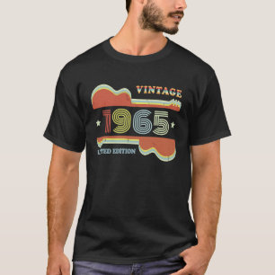 Camiseta 58th Birthday Vintage Guitar Retro 1965 Decoratio