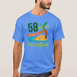 Camiseta 58th Presente engraçado do aniversário de