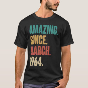 Camiseta 59º aniversário da decoração surpreendente desde m