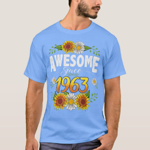 Camiseta 59º aniversário incrível desde 1963 Floral Thanksg