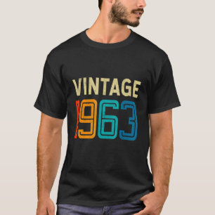 Camiseta 59º Aniversário Vintage 1963 59 Anos Homens
