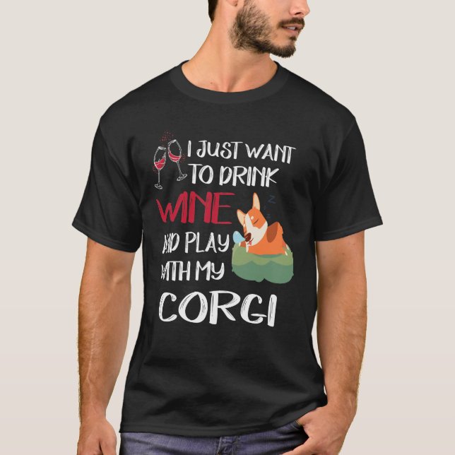 Camiseta 59 Quero Apenas Beber Vinho (Frente)