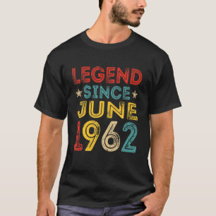 Camiseta 59A Legenda De Aniversário Desde Junho De 1962, So