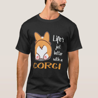 Camiseta 5 A Vida é Melhor Com Um Corgi