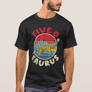 Camiseta 5 Aniversário Cinco O Surus I Ankylosaurus I Fam