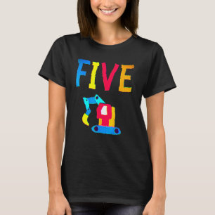 Camiseta 5 Aniversário De 5 5 Anos De Idade Tru