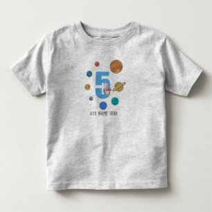 Camiseta 5 Aniversário do Sistema Solar Planeta