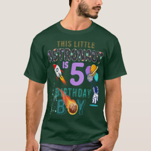 Camiseta 5 Aniversário Presente de Aniversário Oferece Astr