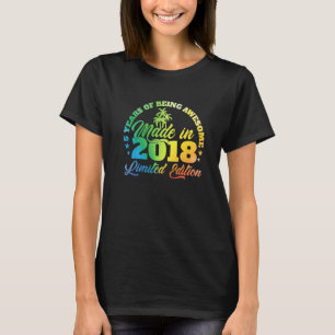 Camiseta 5 anos de ser incrível feito em 2018 Aniversário 5
