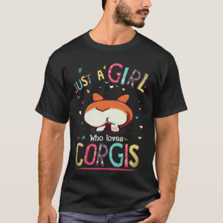Camiseta 5 Apenas Uma Garota Que Ama Corgi