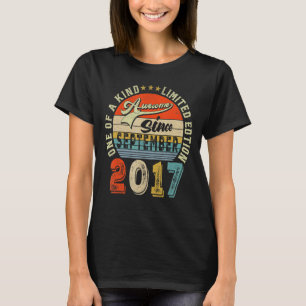 Camiseta 5 Birthday, 5 Anos, Incrível Desde Setembro