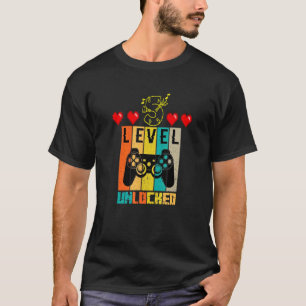 Camiseta 5 Birthday Boy Nível 5 Desbloqueado Video Gamer Bi