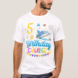 Camiseta 5 Birthday Cruise B-Day Party Men