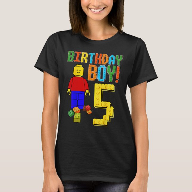 Camiseta 5 Birthday Cute 5 Anos (Frente)