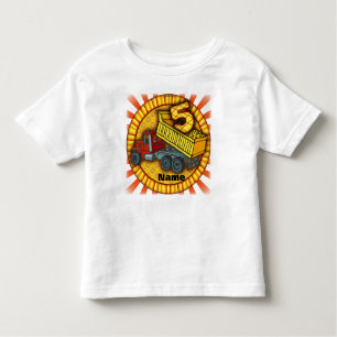 Camiseta 5 Birthday Dump Truck