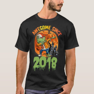 Camiseta 5 Birthday Halloween Dabbing Zombie Sinc