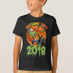 Camiseta 5 Birthday Halloween Dabbing Zombie Sinc