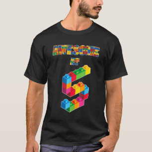 Camiseta 5 Birthday Incrível Com 5 Anos De Idade