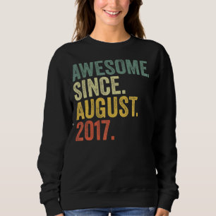 Camiseta 5 Birthday Incrível Desde Agosto De 2017, 5 Anos