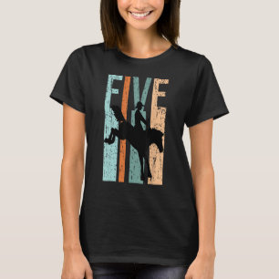 Camiseta 5 Birthday Kids Retro Rodeo Horse Aproxima Cowboys