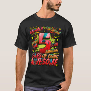 Camiseta 5 Birthday Quic Style Estilo Fantástico Desde 2018