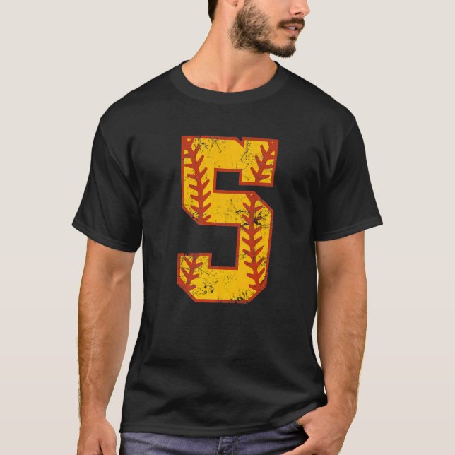Camiseta 5 Birthday Sofball Bdy 5 Anos (Frente)