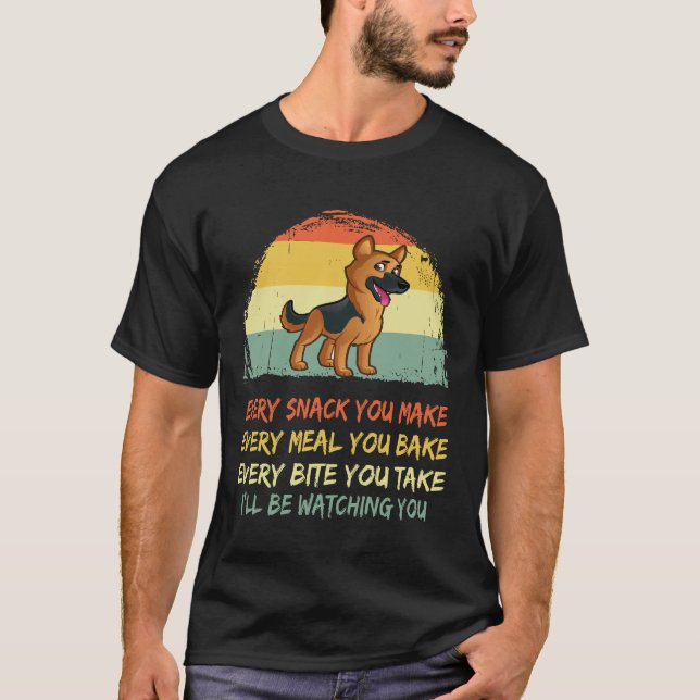 Camiseta 5 Cada Lanche Que Você Faz... Eu Estarei Observand (Frente)
