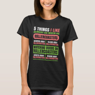 Camiseta 5 Coisas De Que Gosto Sobre O Carro De Amutamentos