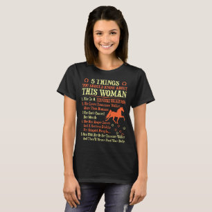 Camiseta 5 coisas devem saber sobre a mamã do caminhante d