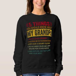 Camiseta 5 Coisas Que Você Deveria Saber Sobre Meu Avô - Pa