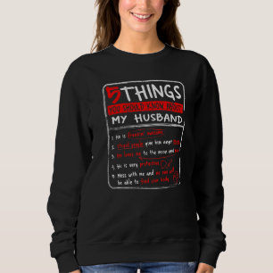 Camiseta 5 Coisas Que Você Deveria Saber Sobre Minha Esposa