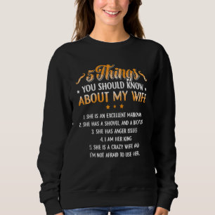 Camiseta 5 Coisas Que Você Deveria Saber Sobre Minha Esposa