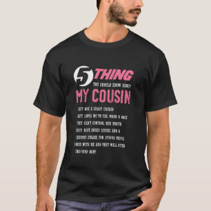 Camiseta 5 Coisas Que Você Deveria Saber Sobre Minha Famíli