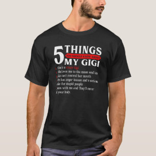 Camiseta 5 coisas que você deveria saber sobre o D da minha