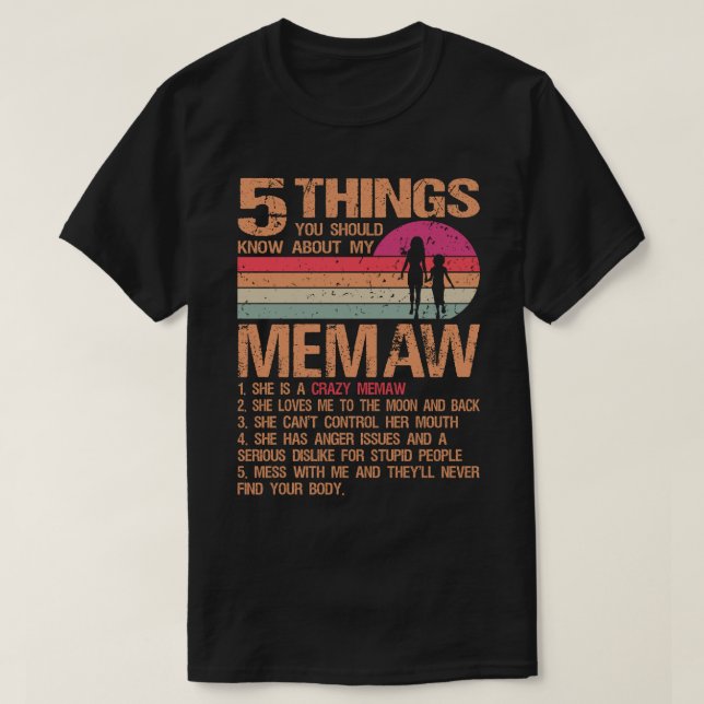 Camiseta 5 coisas que você deveria saber sobre o D da minha (Frente do Design)
