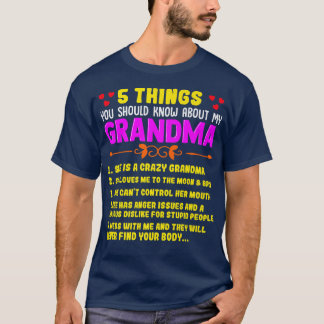 Camiseta 5 Coisas Que Você Deveria Saber Sobre O Humor Da M