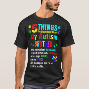 Camiseta 5 Coisas Que Você Deveria Saber Sobre O Irmão Au