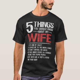 Camiseta 5 coisas que você deveria saber sobre o pai da min