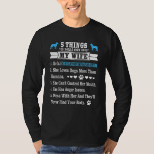 Camiseta 5 Coisas Sobre Minha Esposa, Chesapeake Bay Retrie