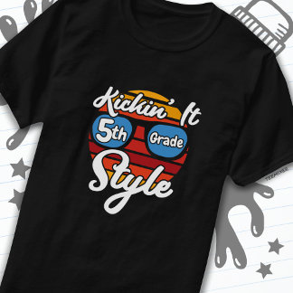 Camiseta 5 do 1º ano do 5º ano de volta à escola