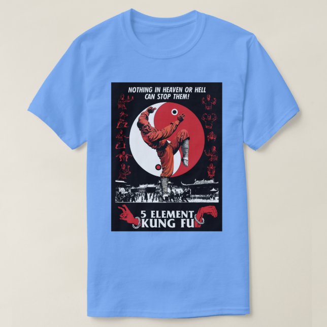 Camiseta 5 Elementos KUNG FU (Frente do Design)