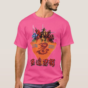 Camiseta 5 Elementos Ninja Martial Arts Vintage Movie Kung